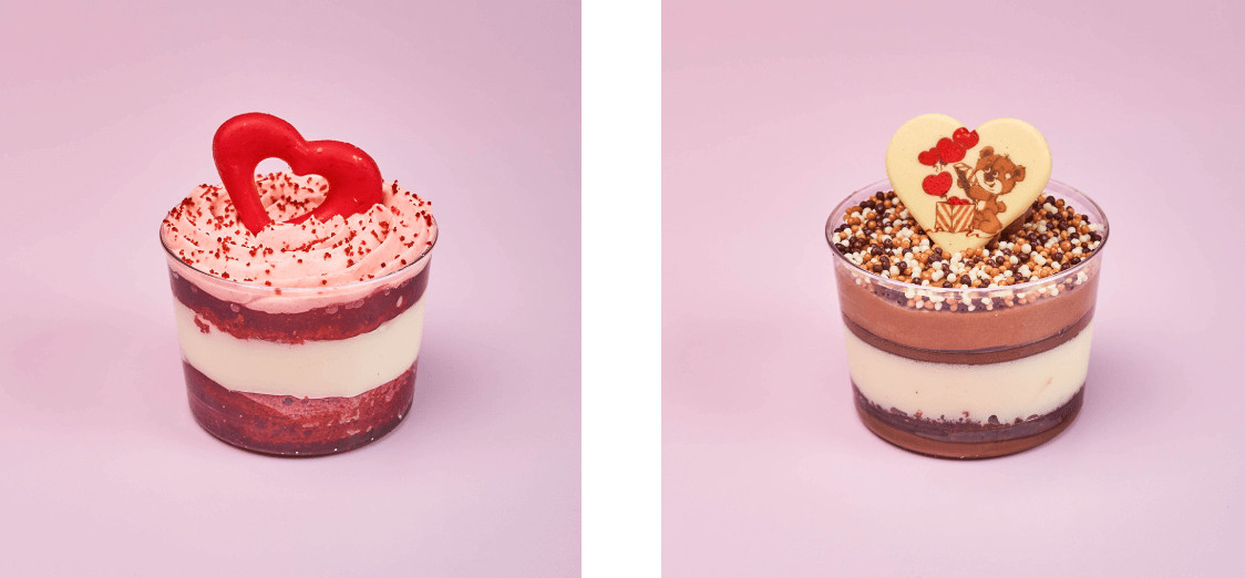 vasitos de postre mousse san valentin pack lovers san valentin