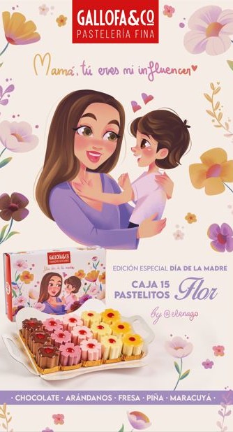 dia de la madre gallofa con elena gomez pasteles con fresas